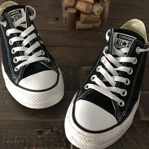 Black and white Converse